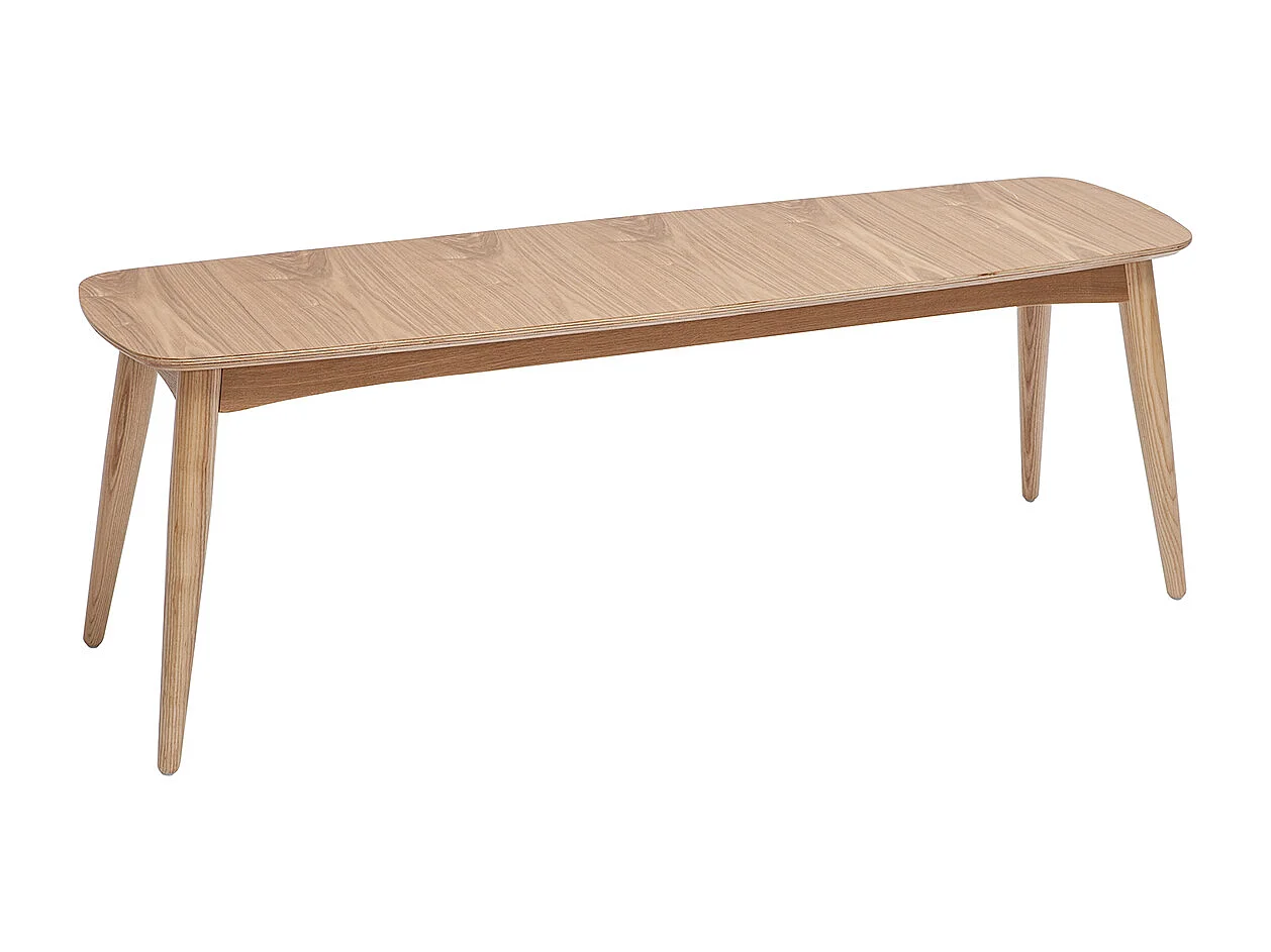 Banc scandinave bois clair L130 cm NORDECO