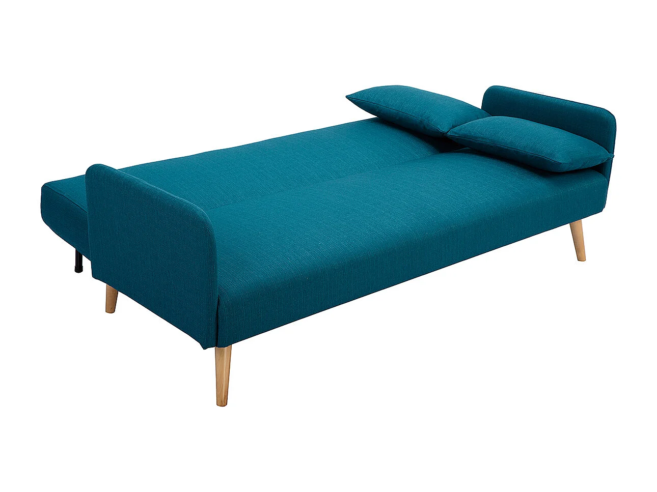 Sofá convertible nórdico 3 plazas azul petróleo LULA