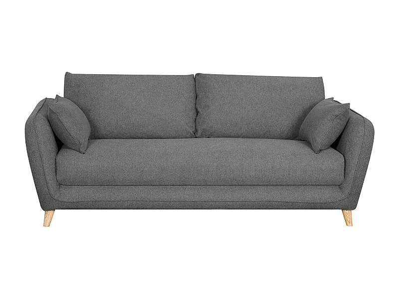 Schlafsofa skandinavisch 3 Plätze grau anthrazit CREEP