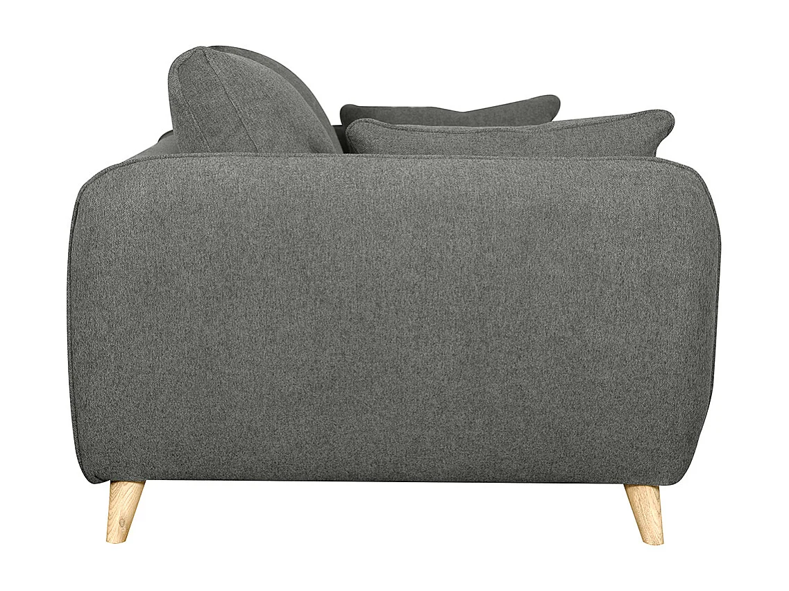 Sofá convertible nórdico 3 plazas gris antracita CREEP