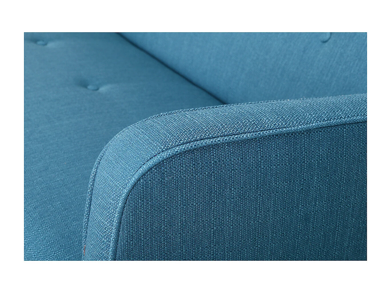 Skandinavisches Eck-Schlafsofa entenblau ULLA