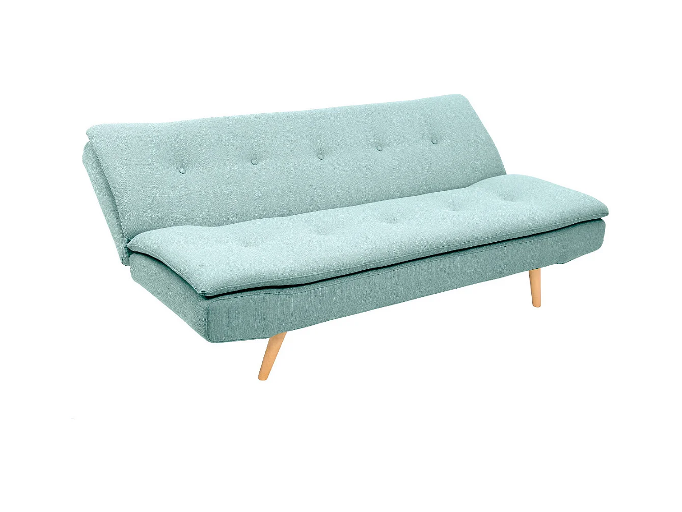 Schlafsofa skandinavisch 3 Plätze Lagunenblau SENSO