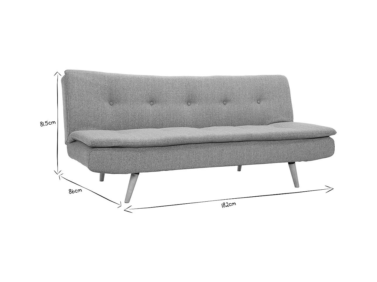 Schlafsofa skandinavisch 3 Plätze Lagunenblau SENSO