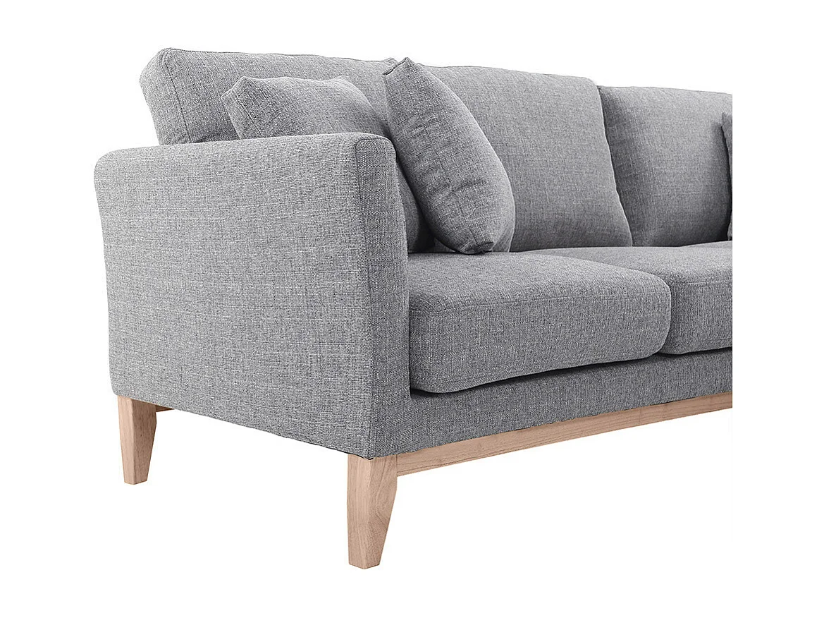 Divano con angolo destro scandinavo grigio chiaro OSLO