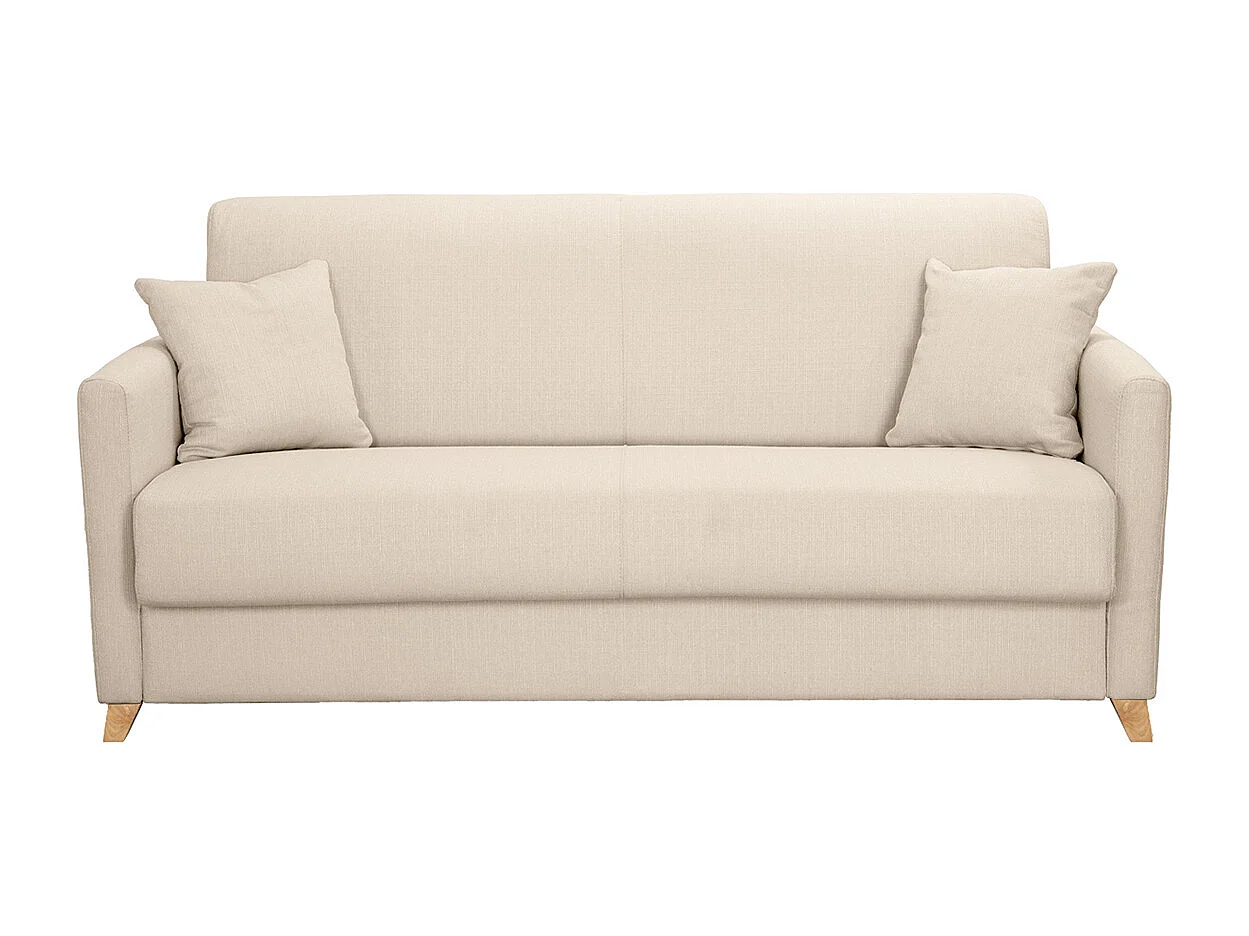 Schlafsofa 3 Plätze skandinavisch beige SKANDY