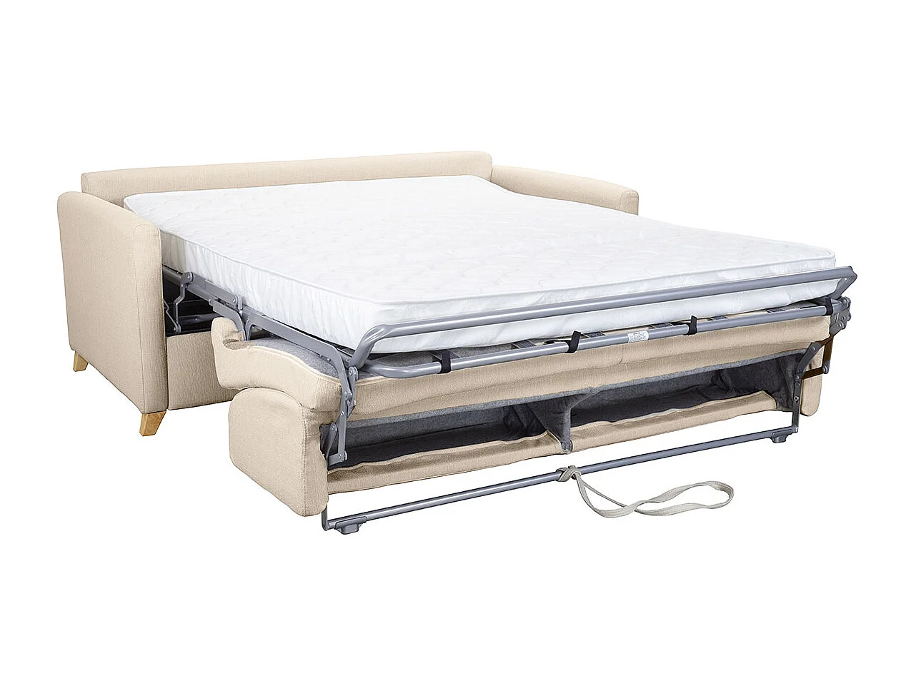 Schlafsofa 3 Plätze skandinavisch beige SKANDY