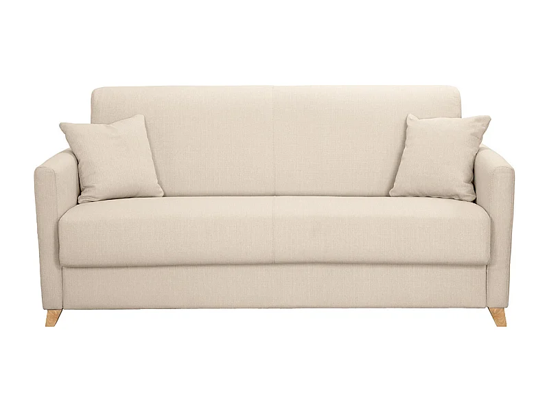 Schlafsofa 3 Plätze skandinavisch beige SKANDY
