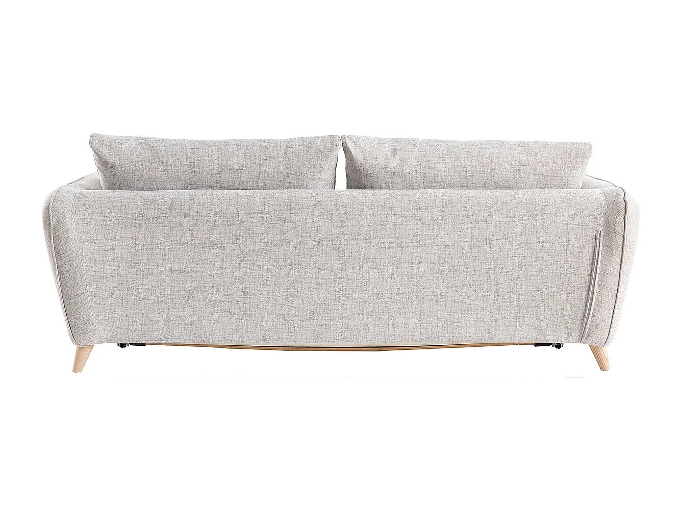 Divano letto scandinavo 3 posti grigio chiaro screziato CREEP