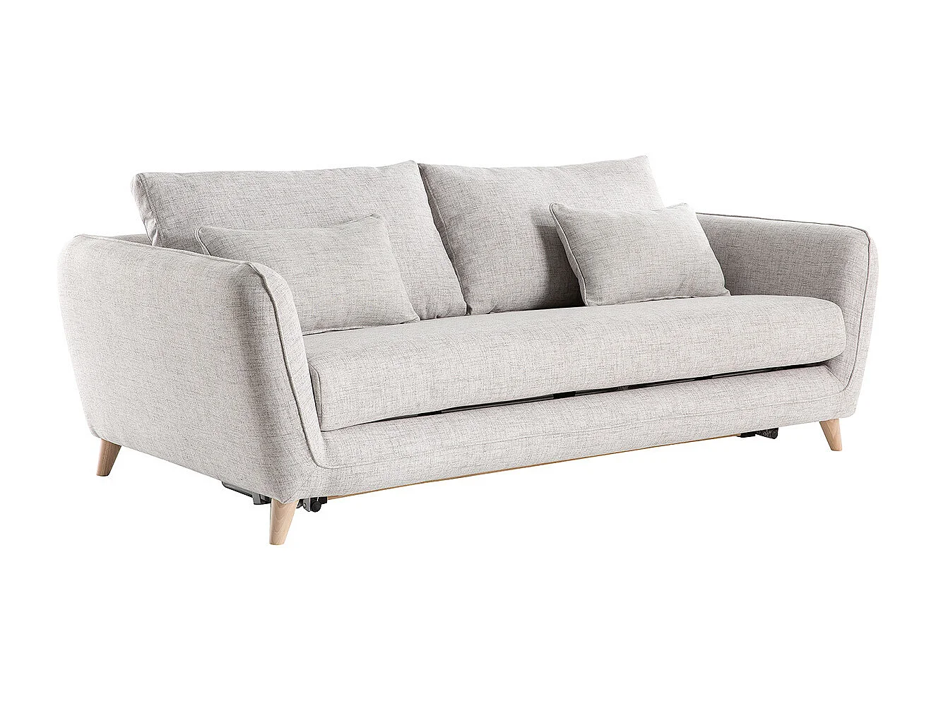 Sofá convertible nórdico 3 plazas gris claro CREEP