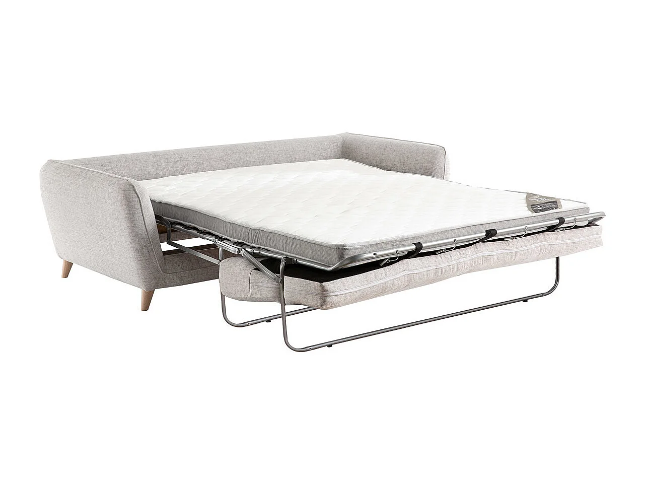 Sofá convertible nórdico 3 plazas gris claro CREEP