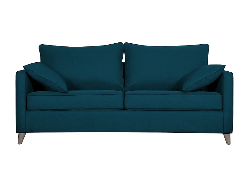 Sofá convertible nórdico 3 plazas azul petróleo PAPEL