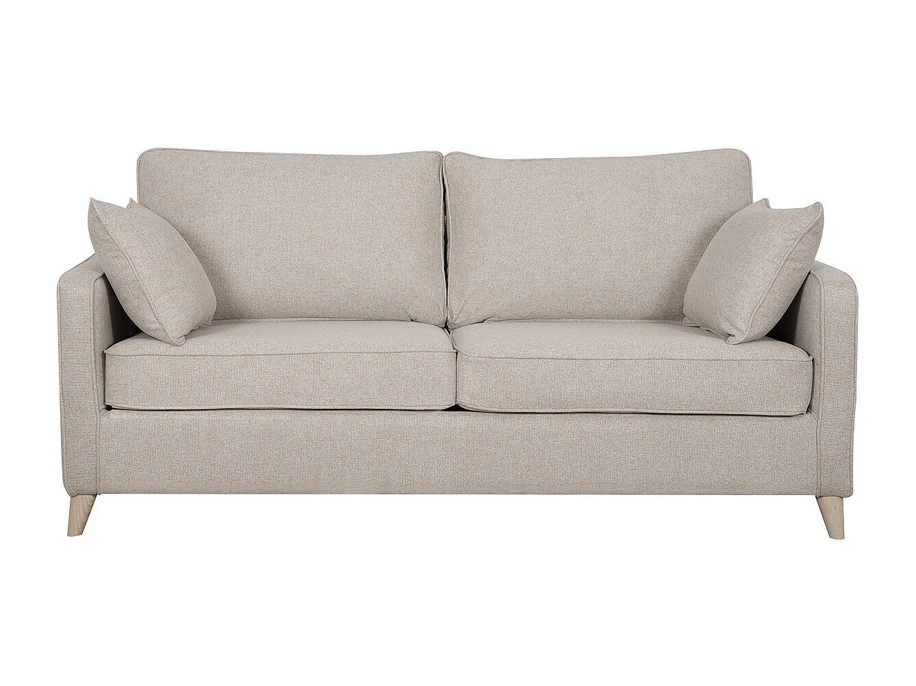 Schlafsofa skandinavisch 3 Plätze naturbeige PAPEL