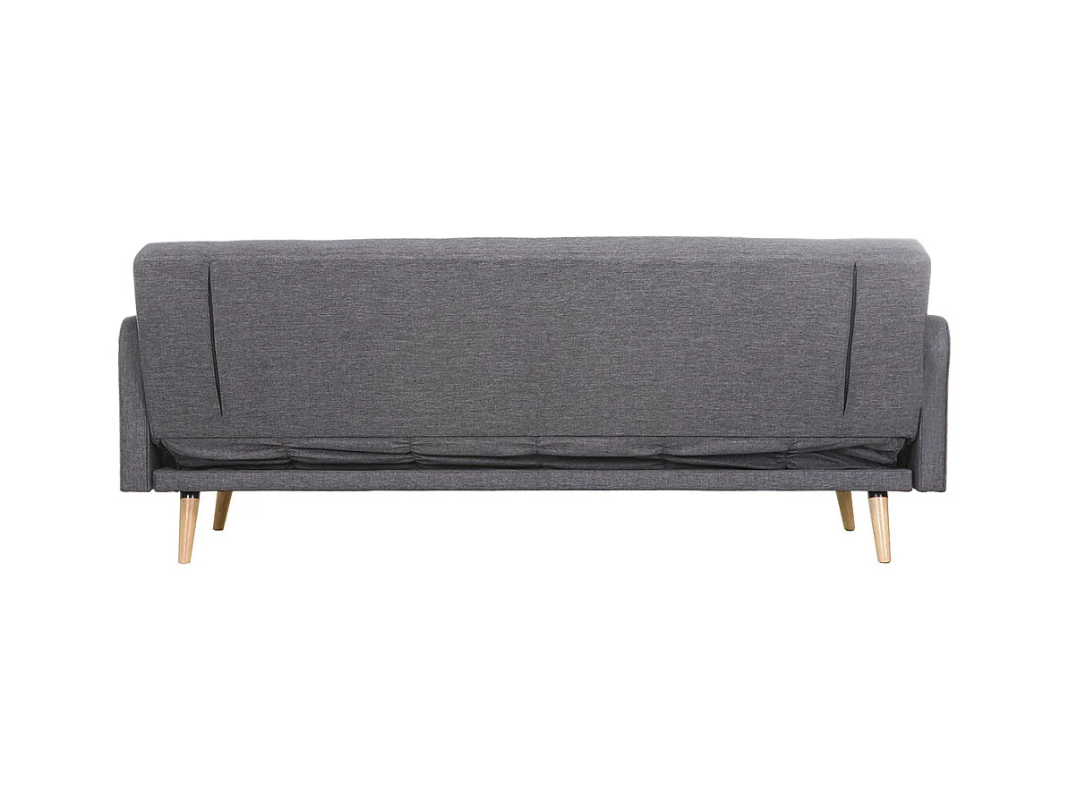 Schlafsofa 3 Plätze skandinavisches Design Dunkelgrau ULLA