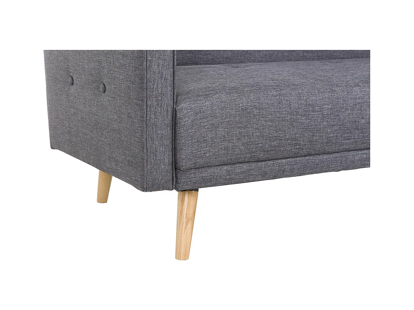 Schlafsofa 3 Plätze skandinavisches Design Dunkelgrau ULLA