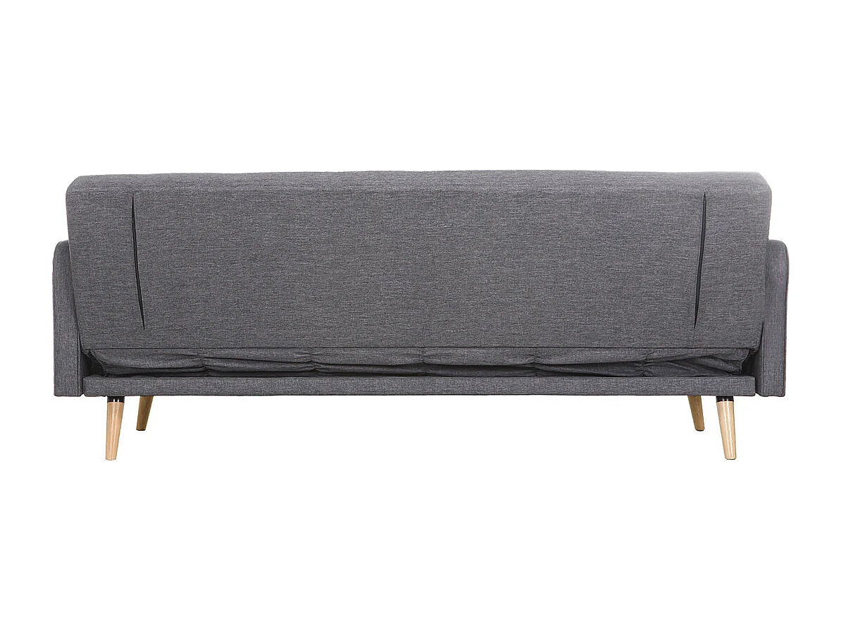 Sofá convertible 3 plazas diseño escandinavo gris oscuro ULLA