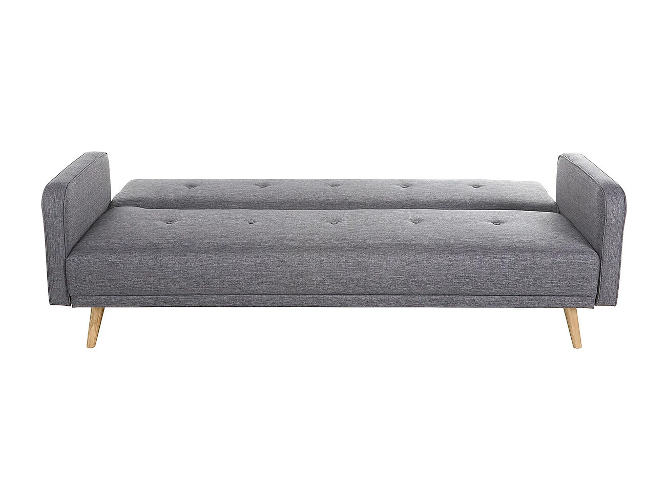 Sofá convertible 3 plazas diseño escandinavo gris oscuro ULLA