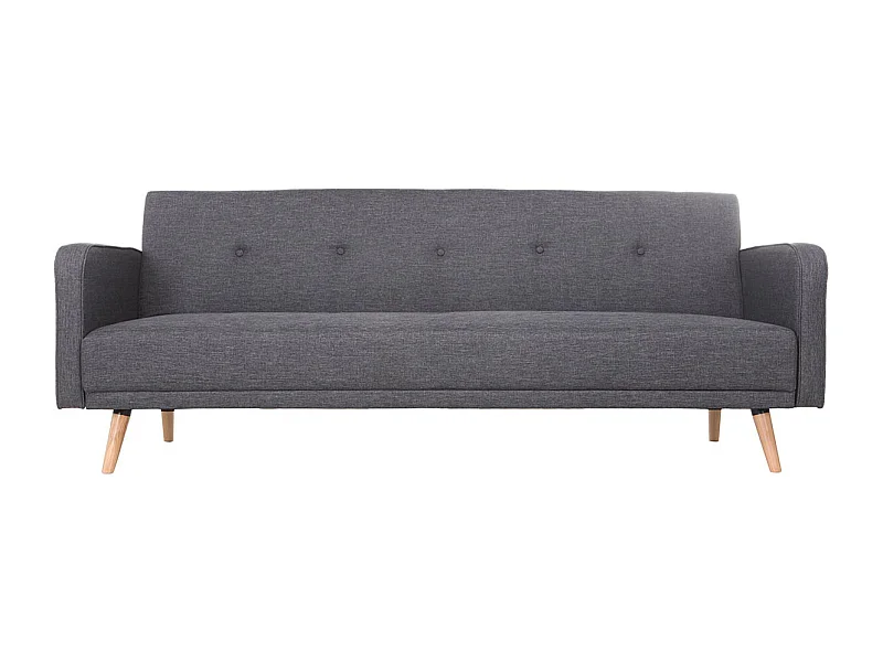 Schlafsofa 3 Plätze skandinavisches Design Dunkelgrau ULLA