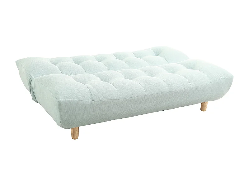 Design-Schlafsofa skandinavisch Grün und Eiche YUMI
