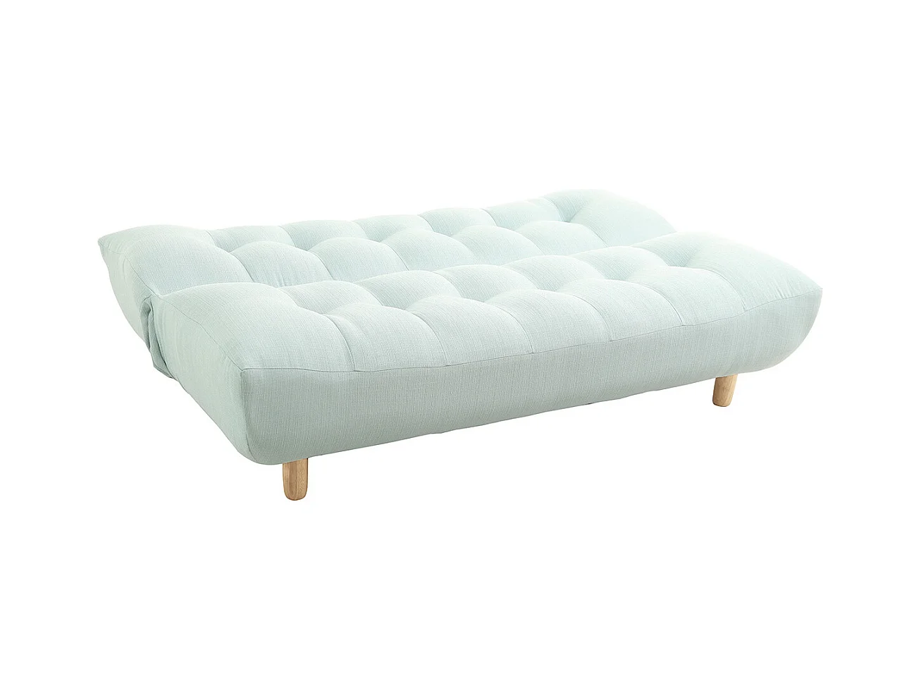 Sofá convertible diseño escandinavo verde agua YUMI