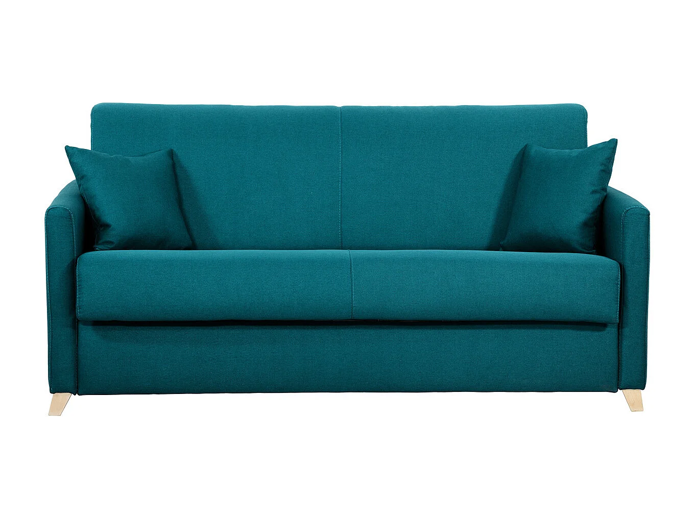 Pfauenblau skandinavisches 3-Sitzer-Sofabett SKANDY