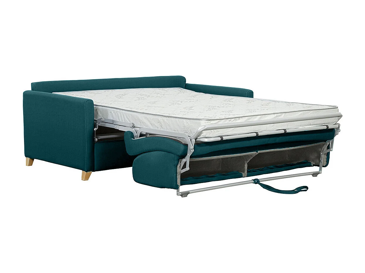 Pfauenblau skandinavisches 3-Sitzer-Sofabett SKANDY