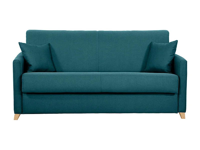 Pfauenblau skandinavisches 3-Sitzer-Sofabett SKANDY