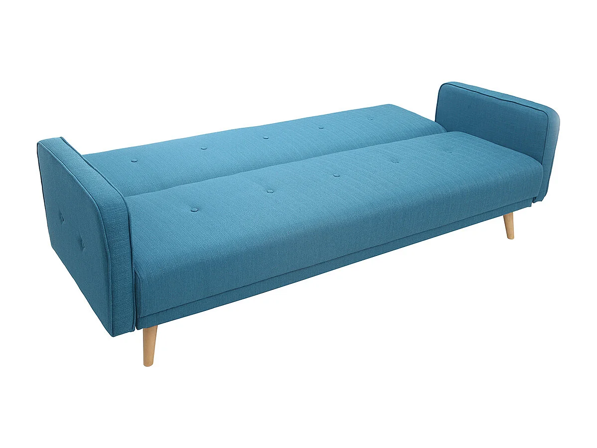 Sofá convertible 3 plazas diseño escandinavo azul ULLA
