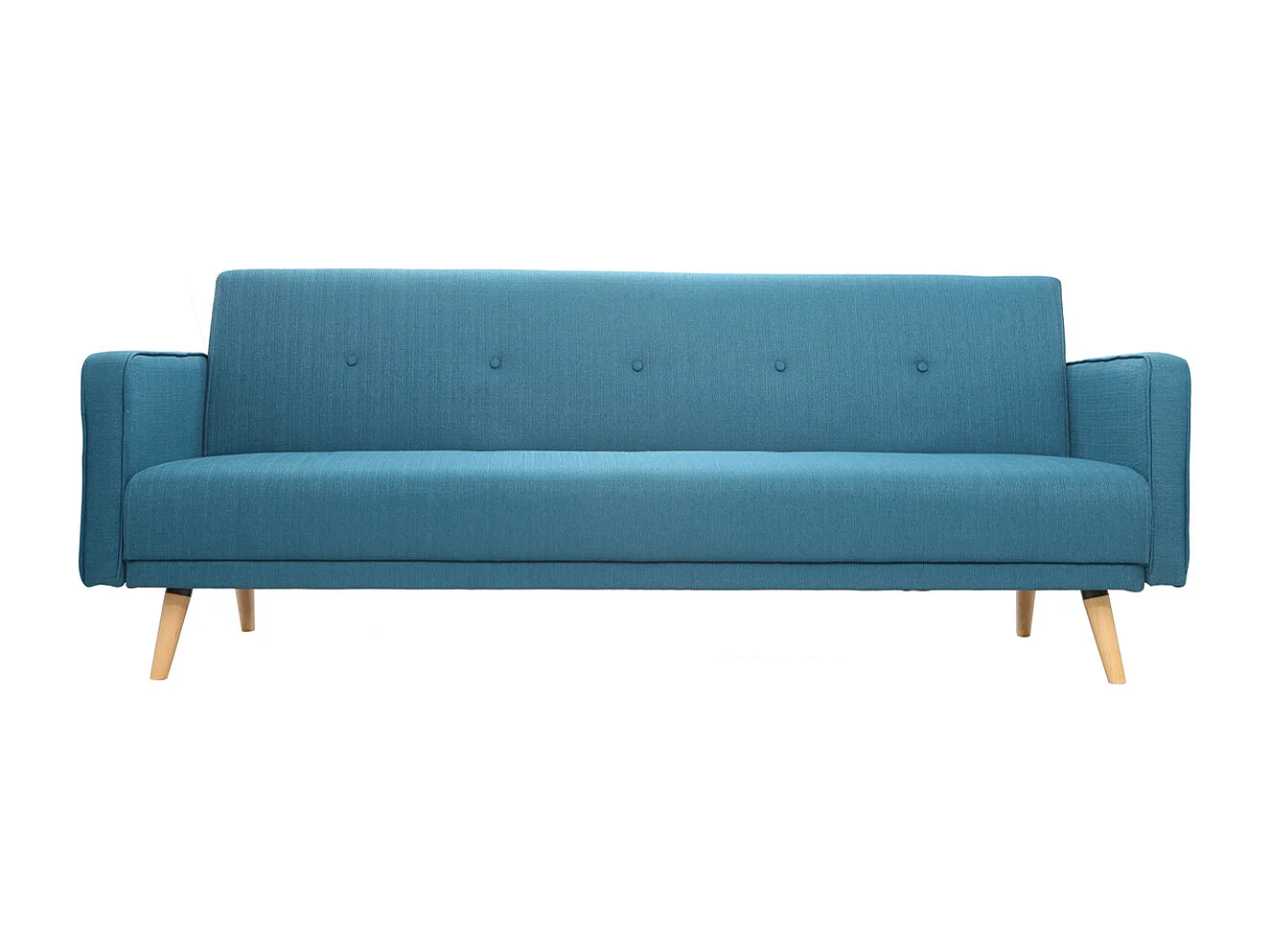 Sofa verstellbar 3 Plätze skandinavisches Design Blaugrün ULLA