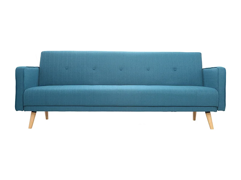Sofa verstellbar 3 Plätze skandinavisches Design Blaugrün ULLA