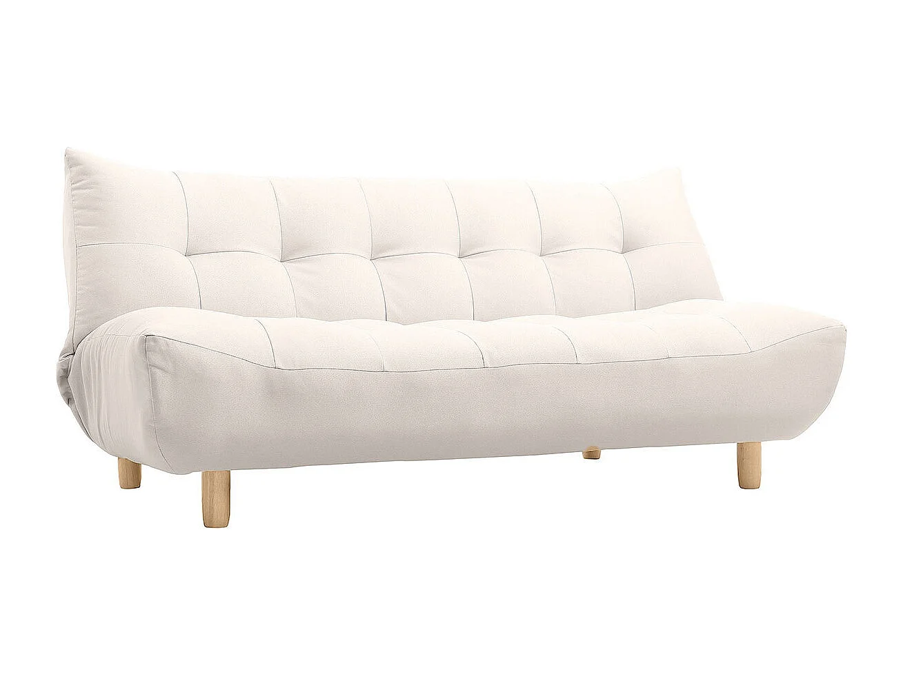 Sofá convertible diseño escandinavo natural YUMI