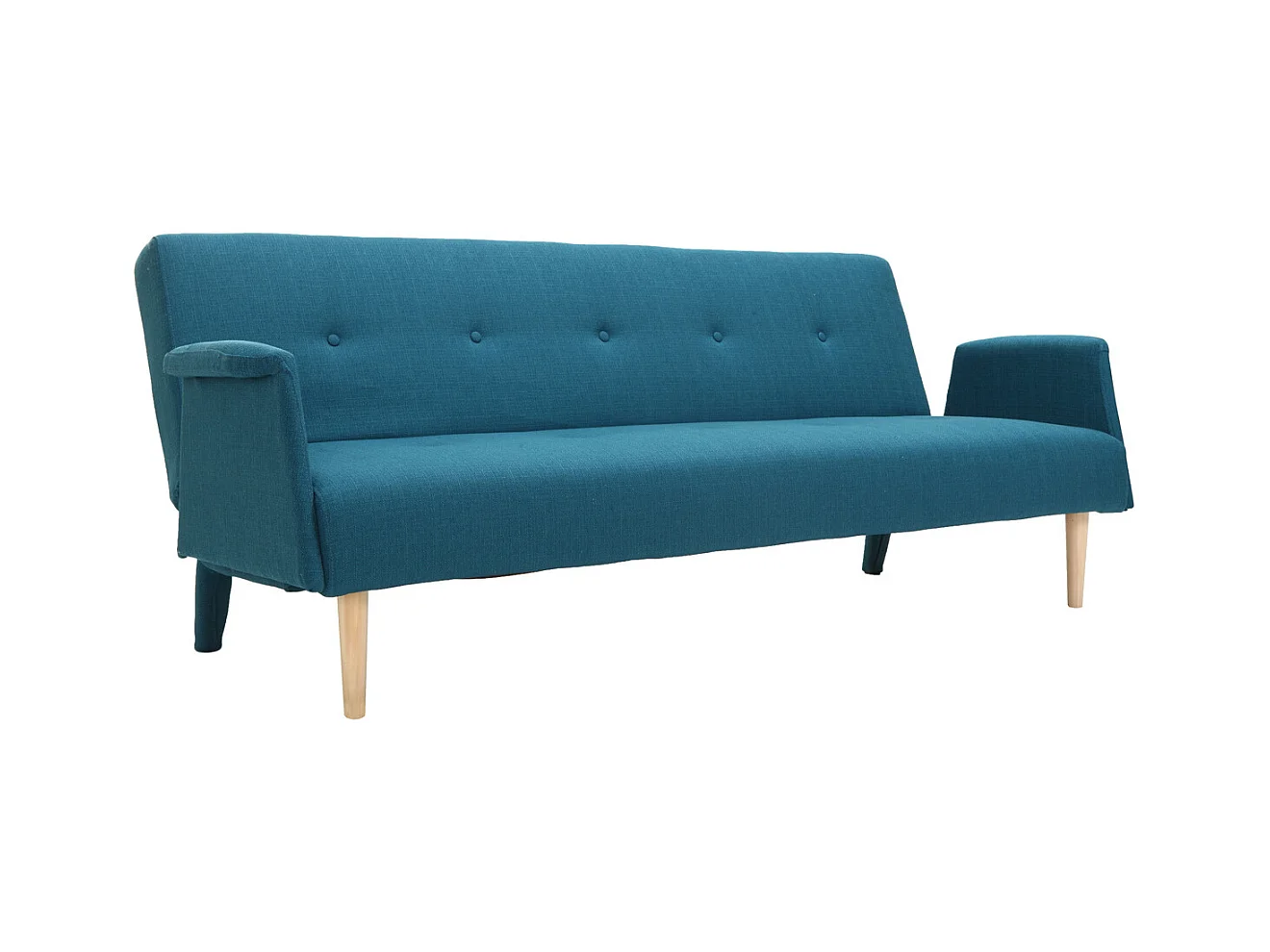 Sofá diseño convertible azul OSCAR