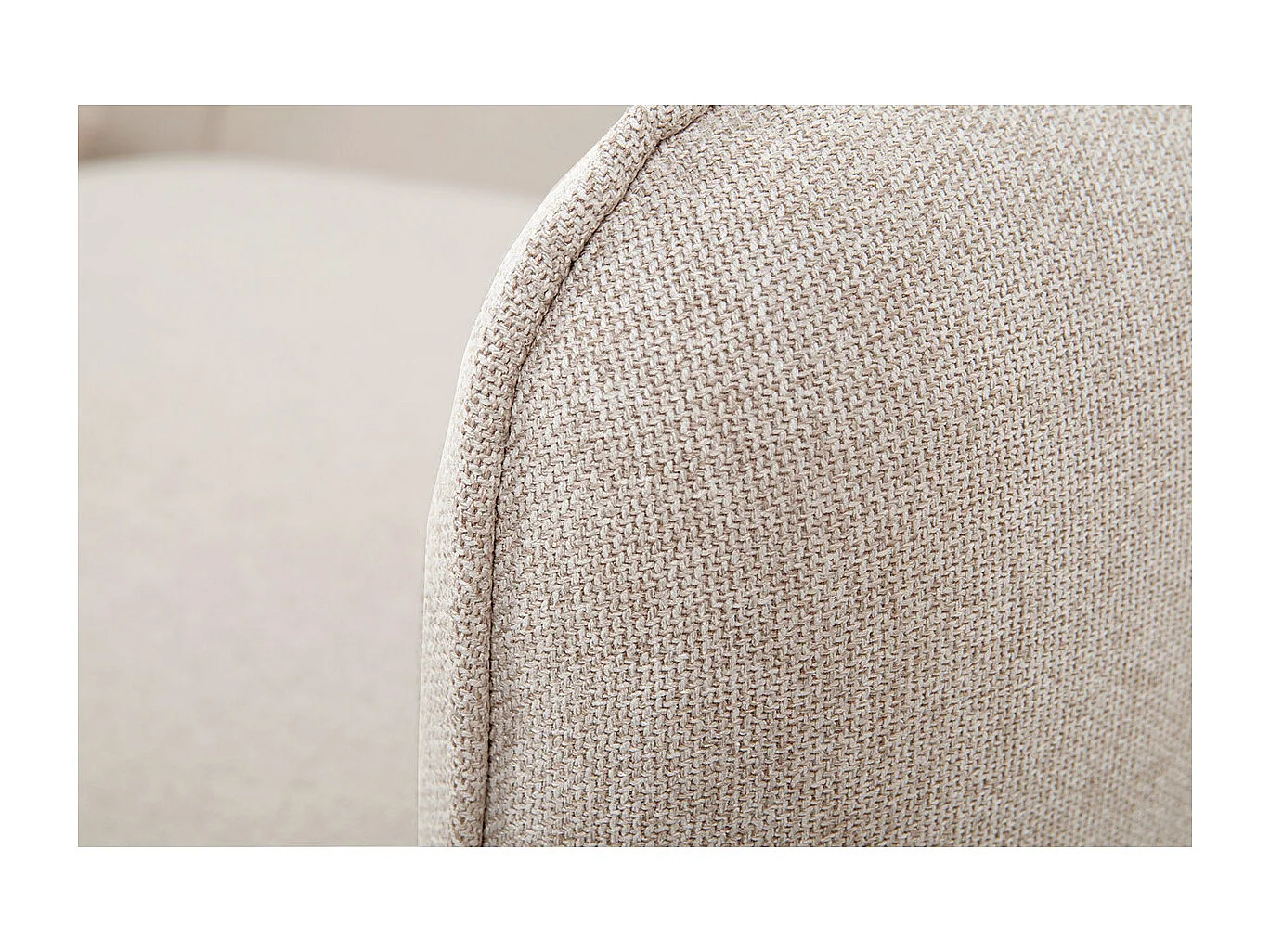 Schlaf-Ecksofa mit Stauraum 3/4-Sitzer beiger Stoff und helles Holz DRISS