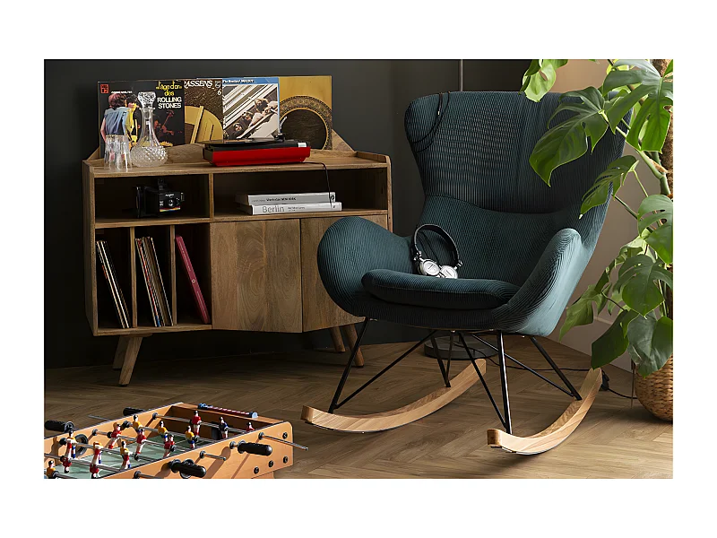 Aparador mueble de almacenaje vinilos en mango macizo MATAHARI