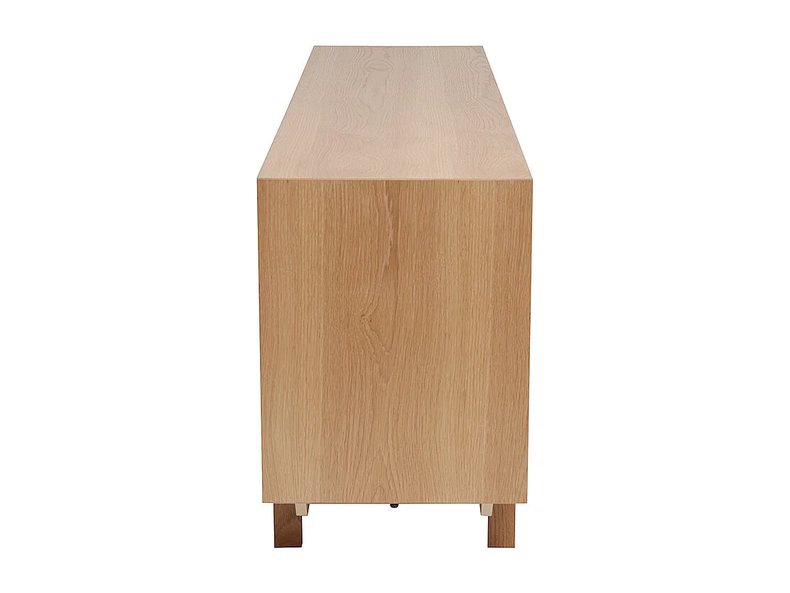 Buffet scandinave en bois clair 2 portes 3 tiroirs L195cm SID