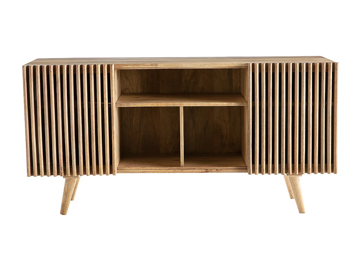 Credenza in mango con porte scorrevoli ALBA