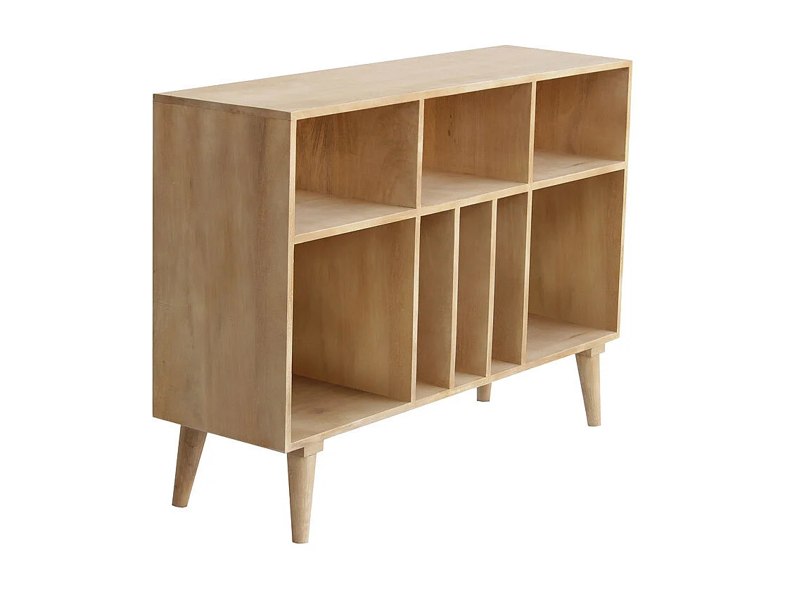 aparador mueble de almacenaje de botellas o vinilos en mango macizo ISIDRO