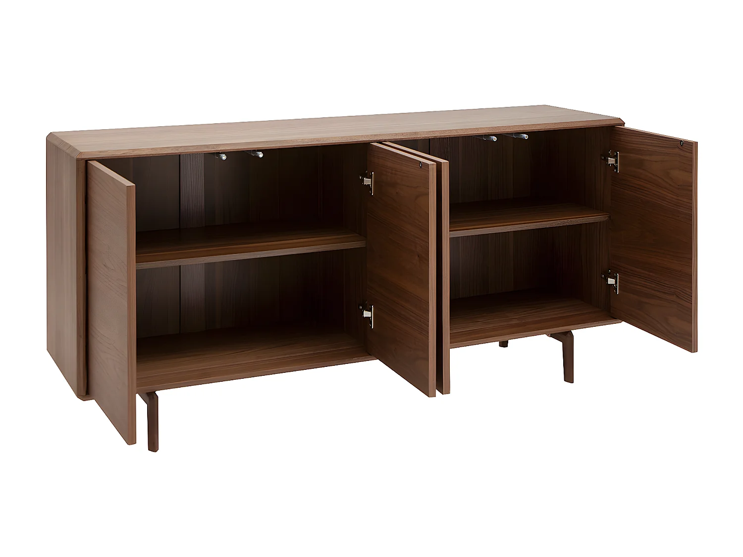 Credenza vintage 4 ante in legno scuro L160 SUVA