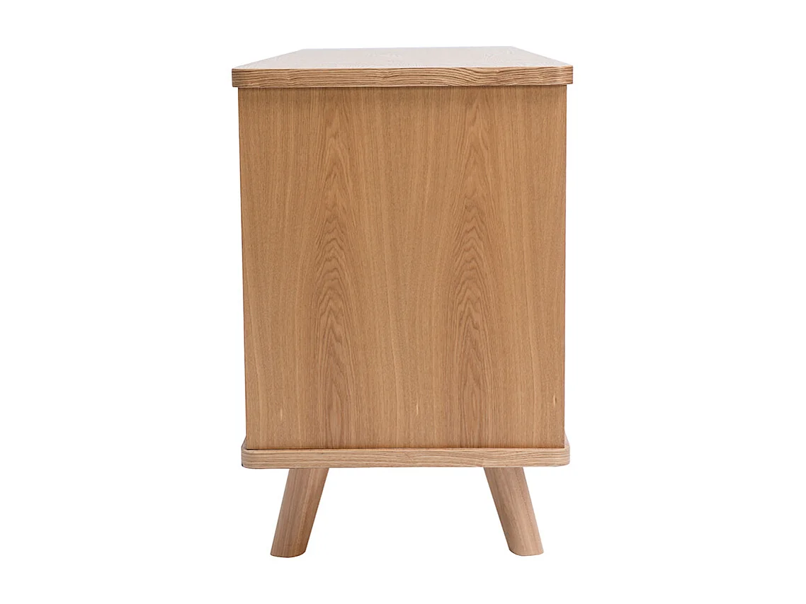 Aparador nórdico de fresno con puertas y cajones 160 cm FIFTIES