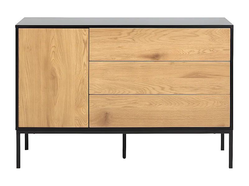 Industrielle Anrichte aus Metall und Holz TRESCA