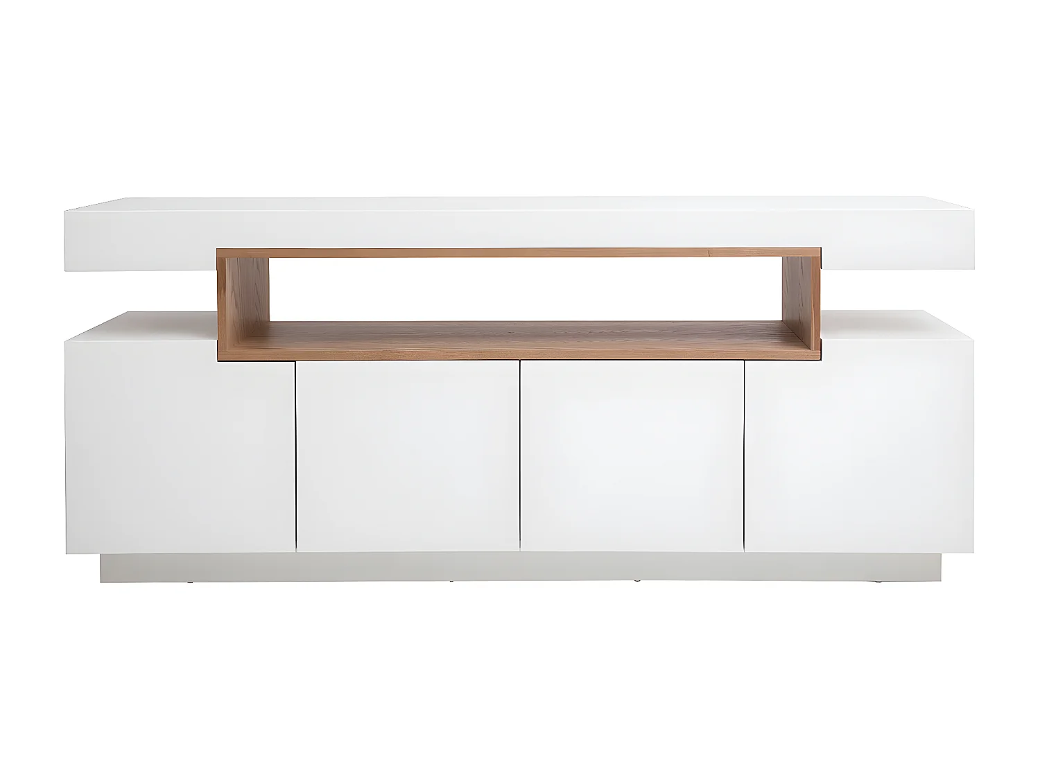 Designer-Anrichte und Holznische weiß matt LIVO