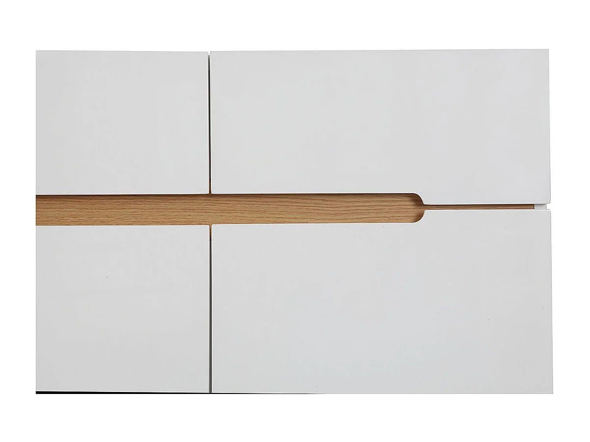 Aparador escandinavo blanco y fresno 80cm MELKA