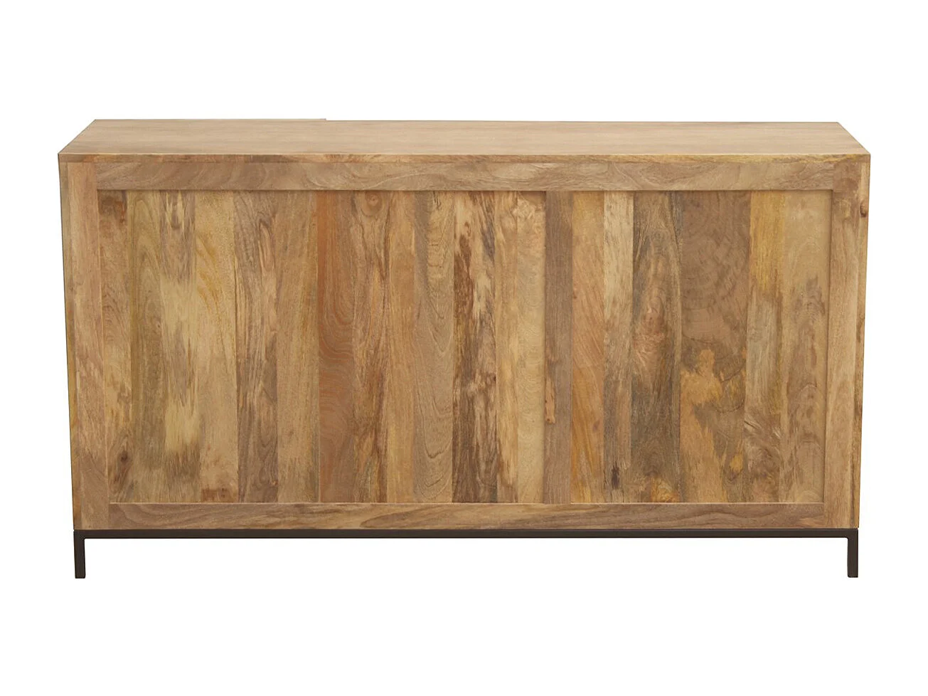 Sideboard Industrie-Stil Mangoholz und Metall YPSTER