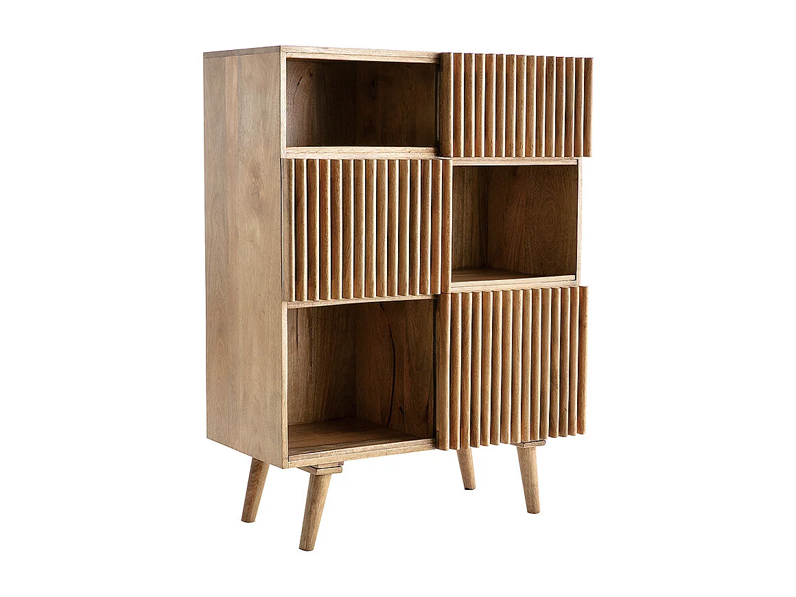 Aparador alto en mango con puertas correderas ALBA