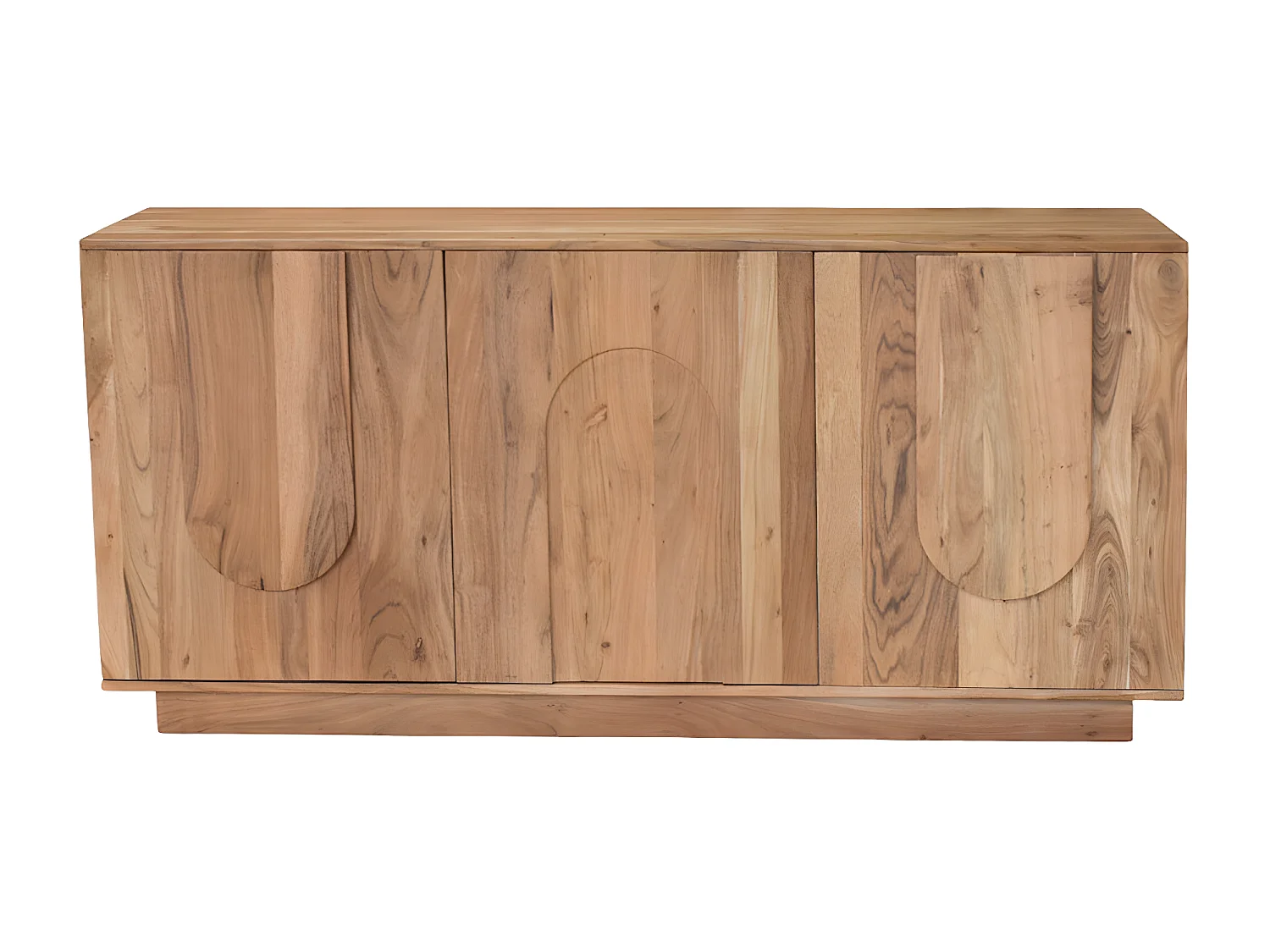 Buffet en bois massif gravé 3 portes L160 cm ARK