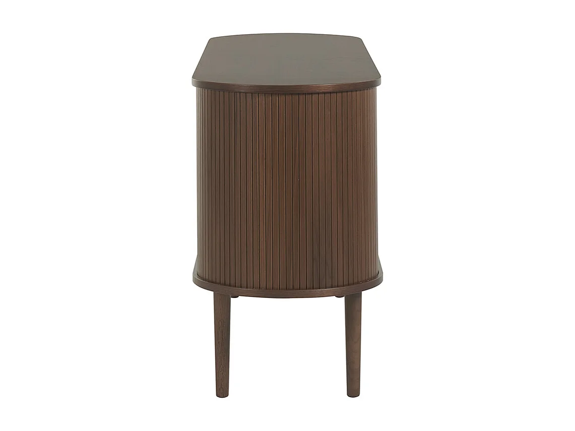 Aparador vintage de madera oscura con 2 puertas correderas 160 cm EPIC