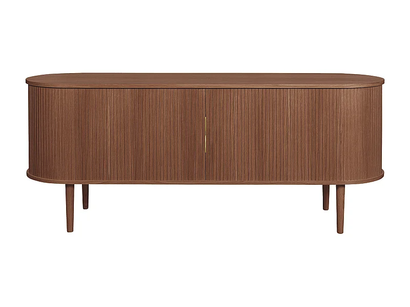 Credenza vintage in legno scuro 2 ante scorrevoli L160 cm EPIC