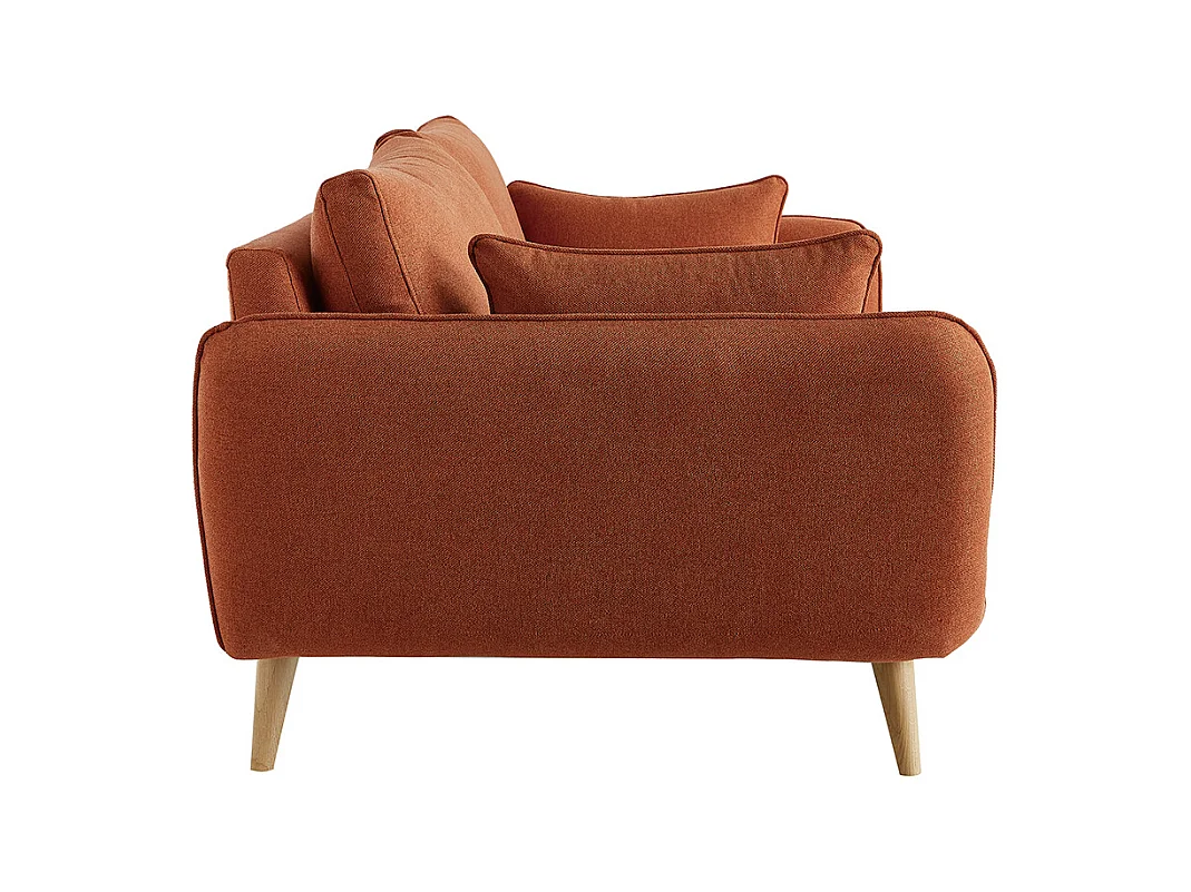 Sofá nórdico 3 plazas color ladrillo CREEP