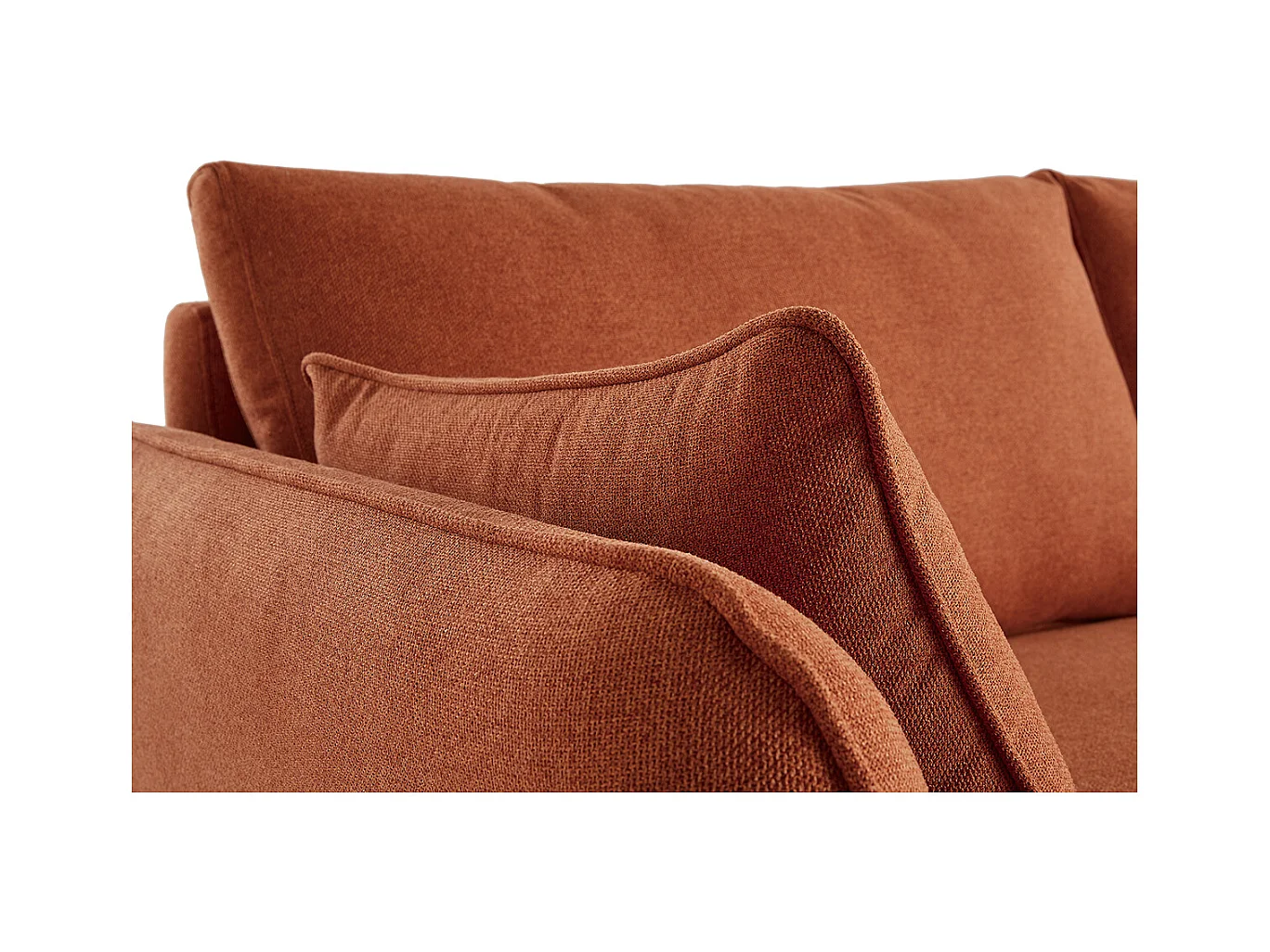 Sofá nórdico 3 plazas color ladrillo CREEP