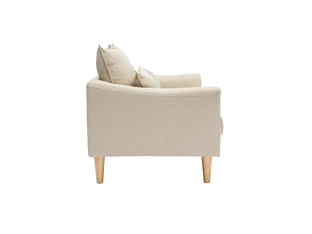 Sofá 2 plazas beige KATE