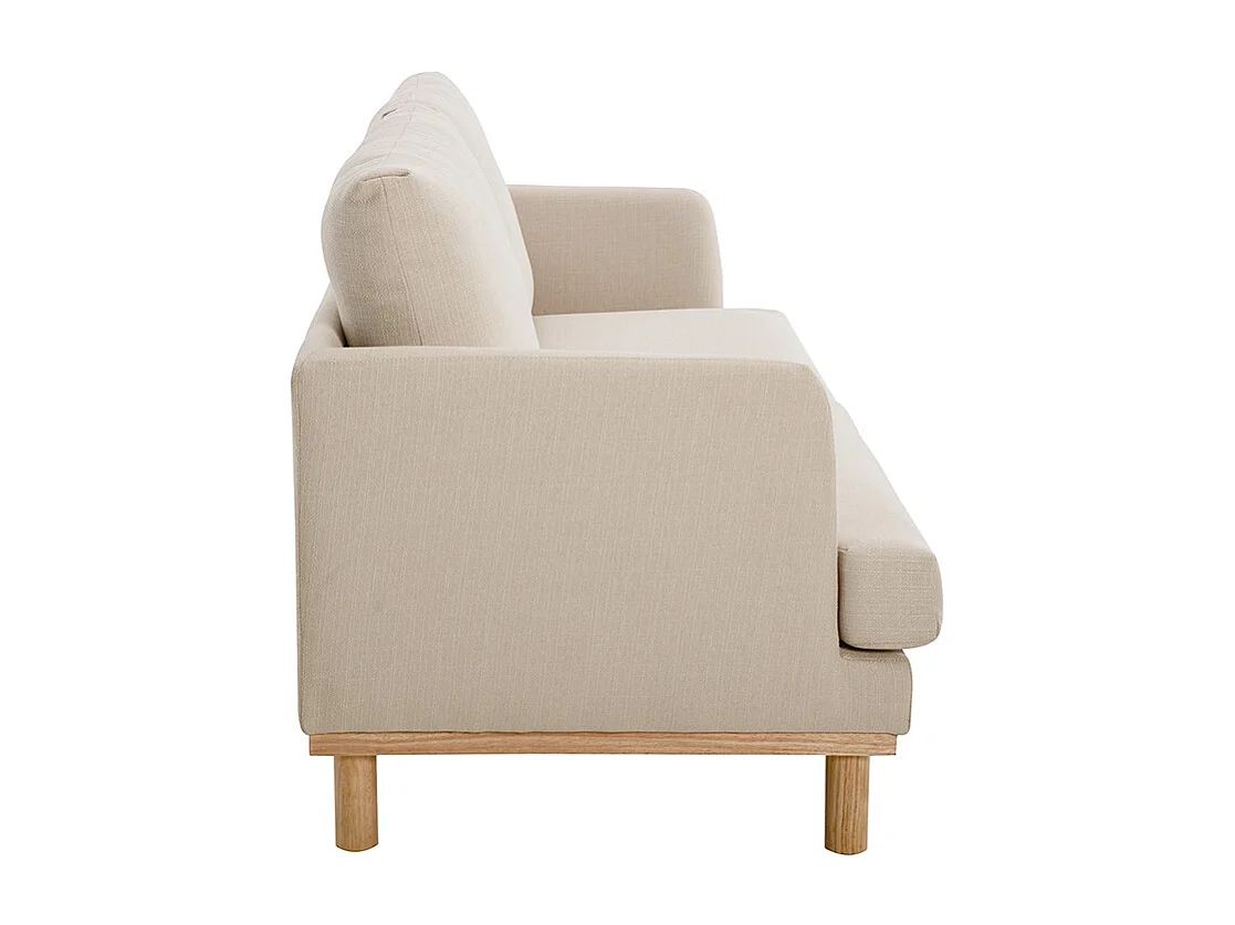 Divano scandinavo beige 3 posti HOBART